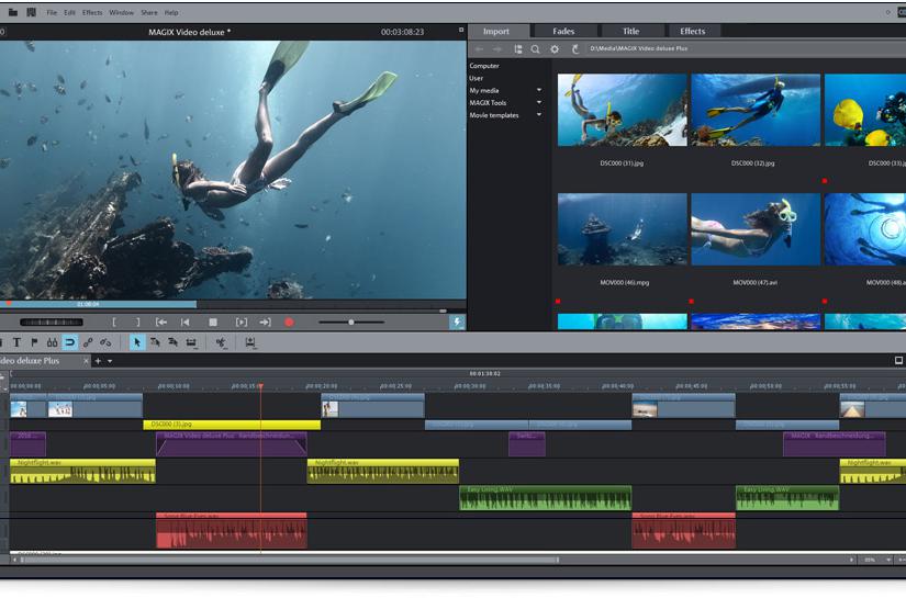 Montage des vidéos avec Adobe première
